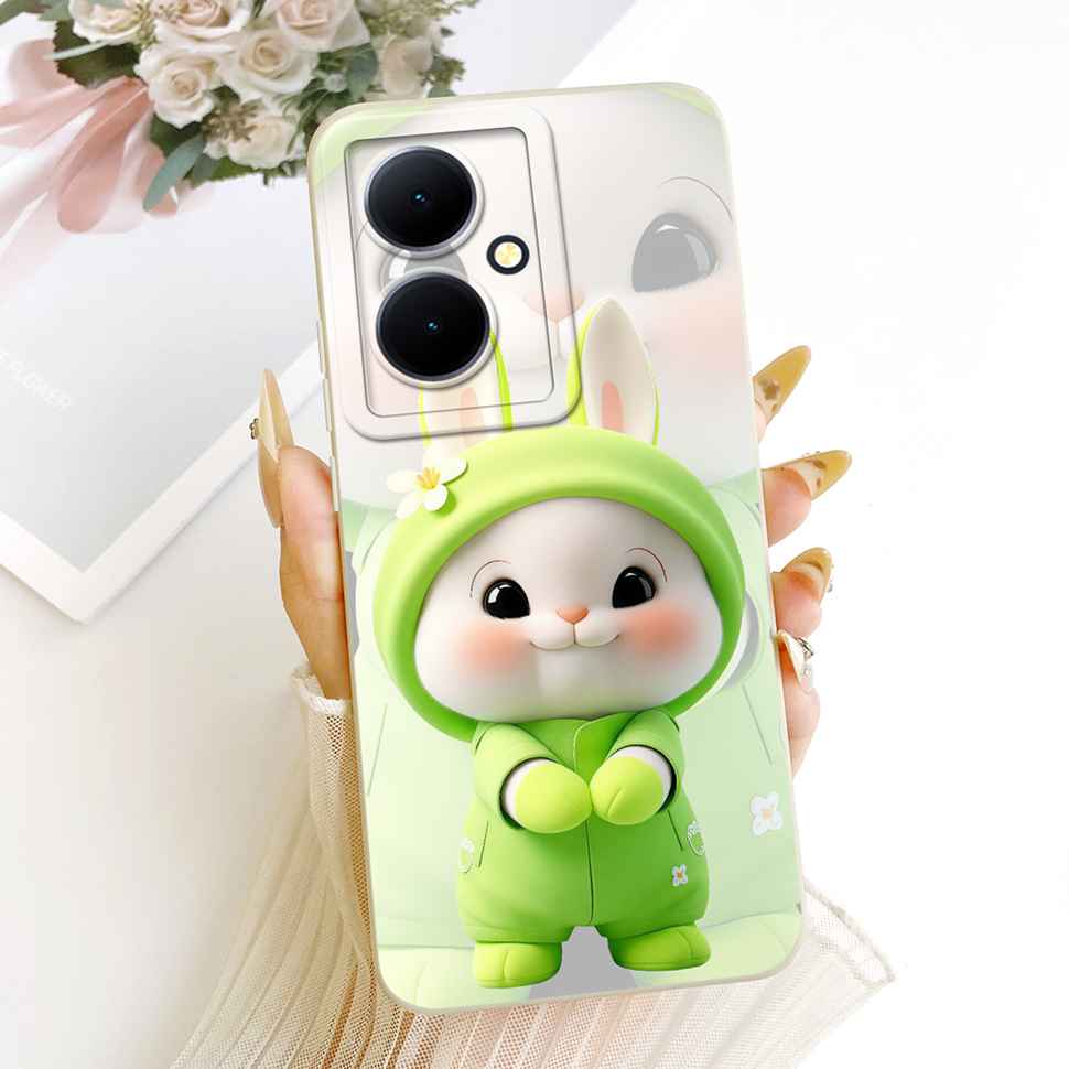 For vivo Y78+ 5G V2271A Case Cartoon Animal Cute Patterns Silicone Back Cover For Vivo Y78 Plus 5G Shockproof Phone Cases