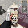 316 Stainless Steel Insulated Cup with Shan Hai Jing, Sanrio, Stitch, and Pikachu Patterns, Straw Included.