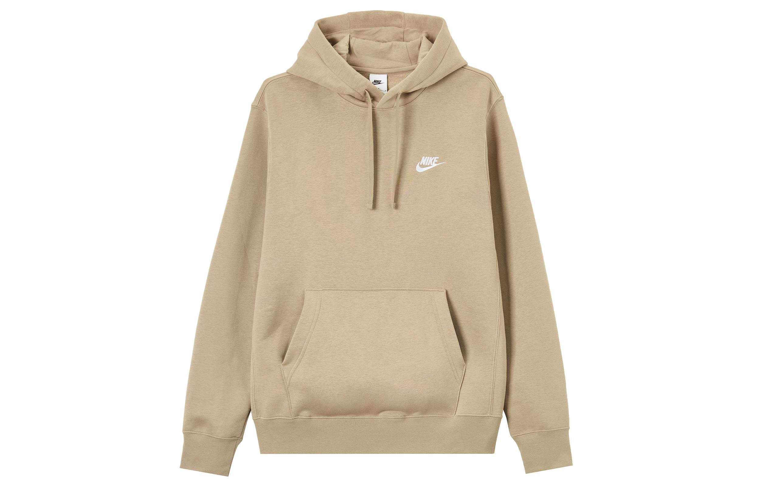 Nike Sweatshirts Men s Khaki Hooded Moderate Regular BV2655-247 XL