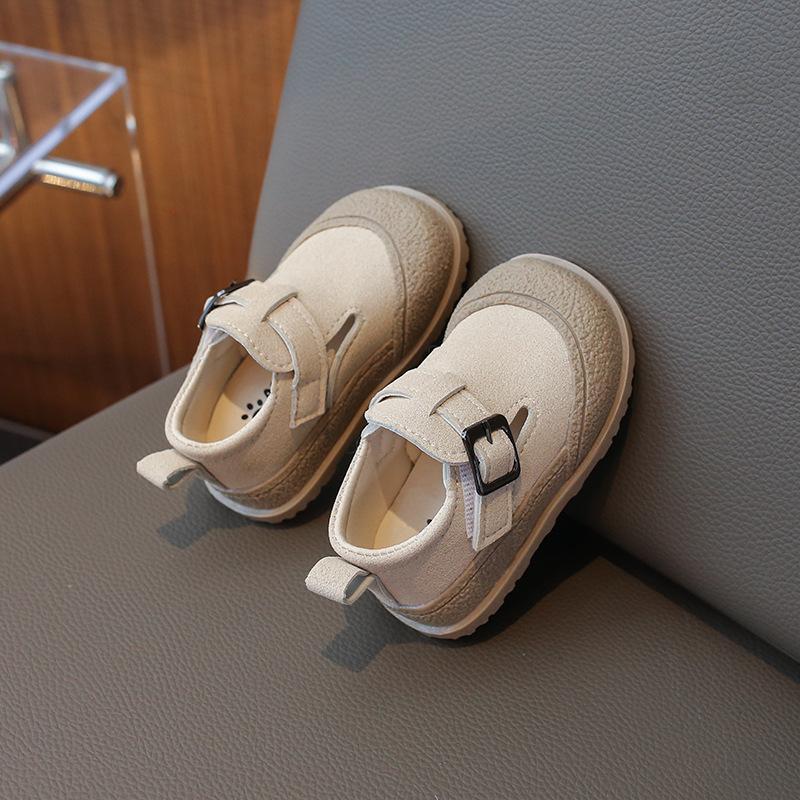 

New Style Baby Shoes for Infants - Women s Shoes Made of Leather, Men s Soft-soled Single Shoes for Boys 20 бежевий