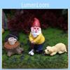 European Style Resin Garden Ornament Dwarf And Animal Miniature For Home Decor