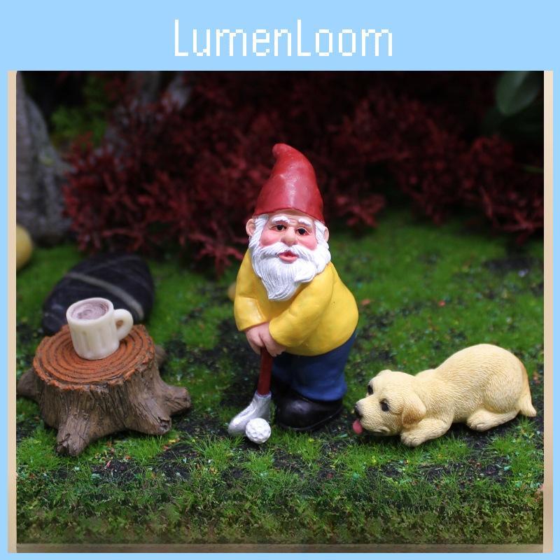 European Style Resin Garden Ornament Dwarf And Animal Miniature For Home Decor