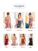 Cross-border Ice Silk Sheer Lace Deep V-Neck Women's Sexy Slip Dress Nightgown