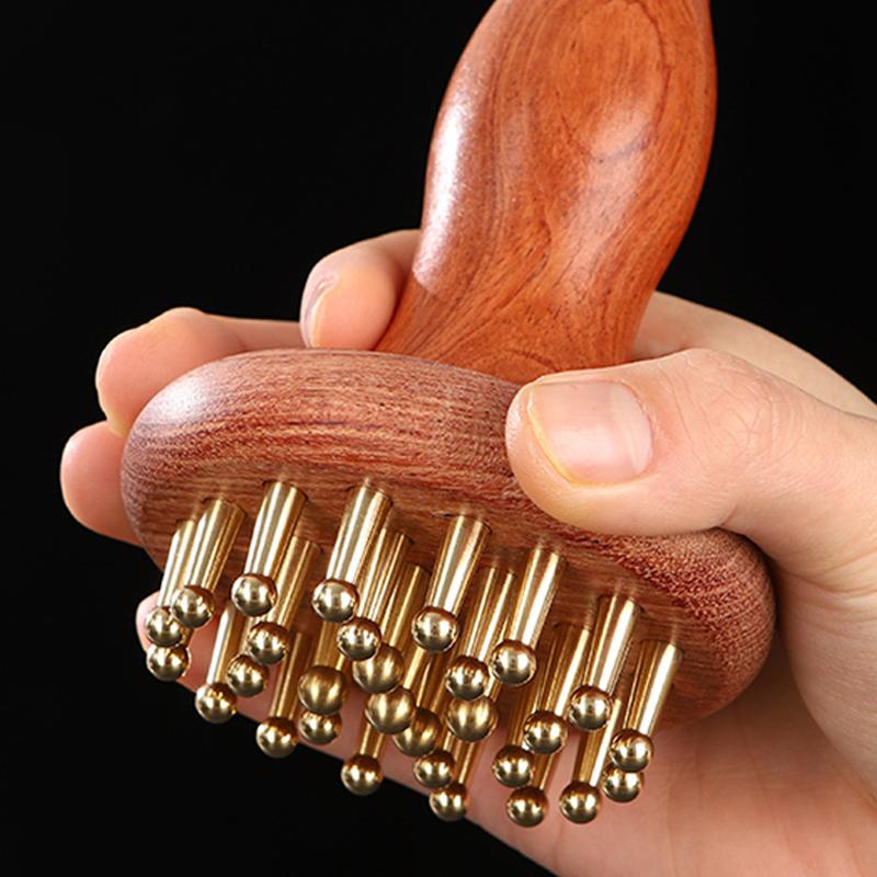 Brass Gua Sha Body Massager Metal Skin Scraping Meridian Lymphatic Muscle Relief Massage Copper Guasha Board