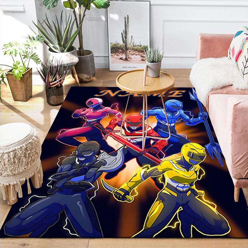 Custom 1Pc Power Rangers Team Rug Office Carpet Indoor Outdoor Entrance Doormat Nonslip Soft And Comfortable Living Room D2915215