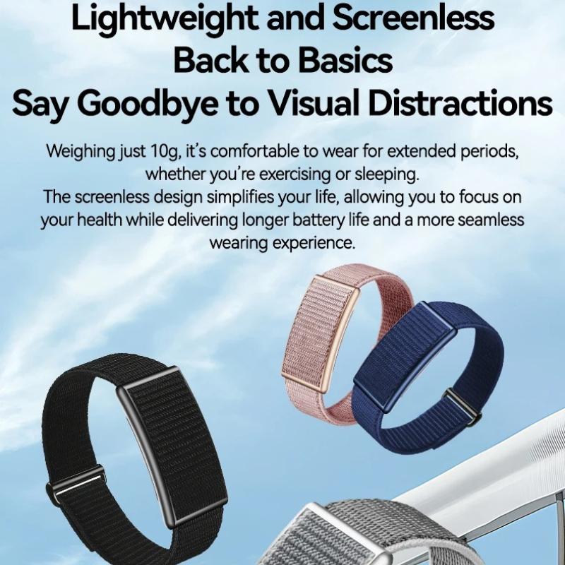 2026 New No Screen Smartwatch Men Sports Fitness Outdoors Fitness Tracker Heart Rate 1ATM Waterproof For Android IOS Smart Bracelet Women