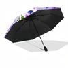 1pc Floral Pattern Automatic Open/Close Umbrella, Compact Travel Umbrella, 8-Rib Sturdy Frame - Ideal Gift for Friends yy251118105