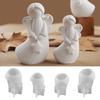 Pack of 4 Sturdy Silicone Mould Angelic Heart Star Designs Ideal for Soap Plasters Craft Creation