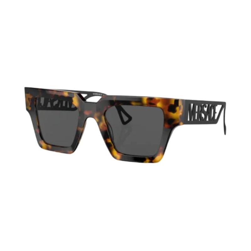 Versace Logo Design - Irregular Sunglasses Women's Tortoiseshell 7666366 VE4431514887-Tortoise F