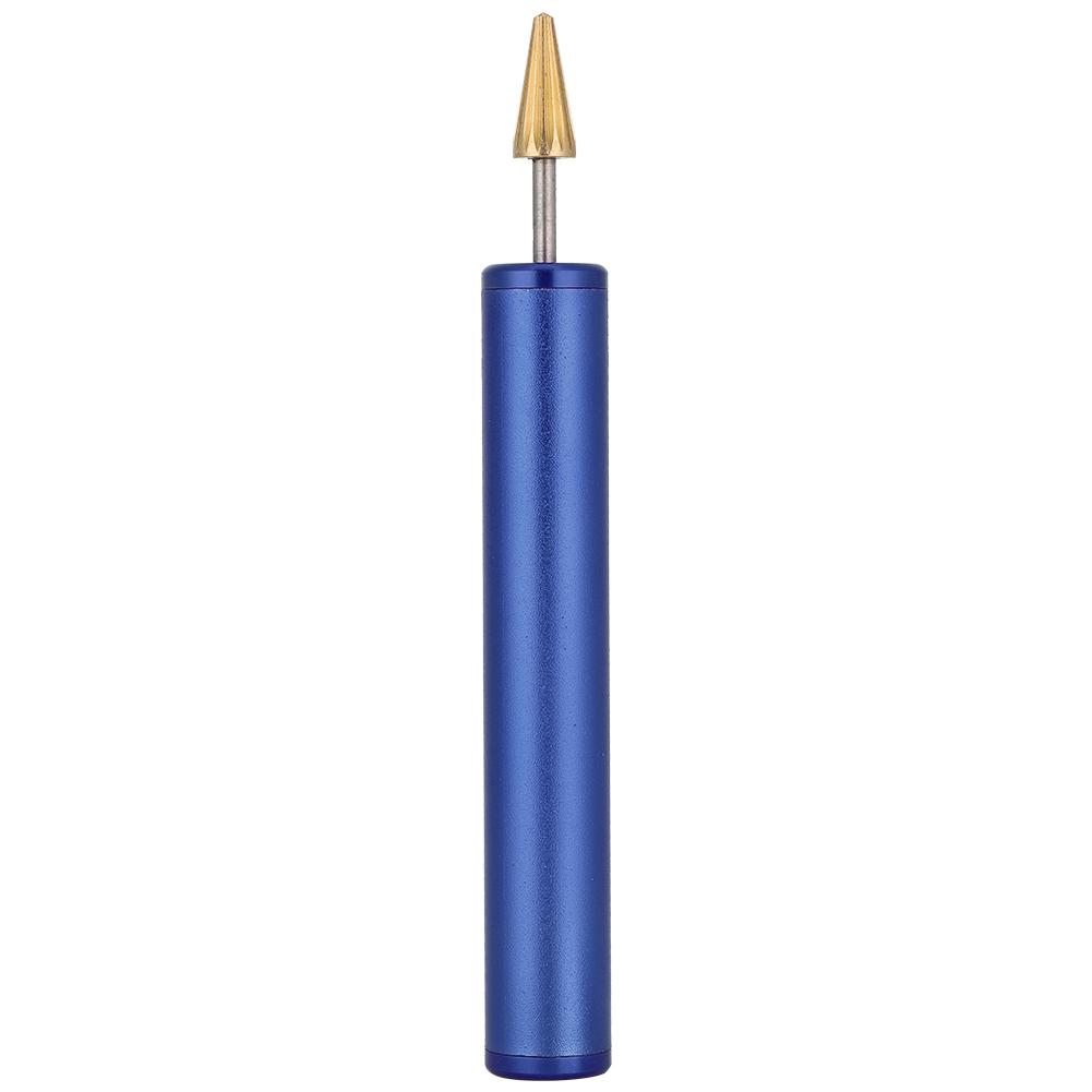 Faux Leather Edge Dyeing Pen Handheld Edge Printing Roller Applicator Tool Dark Blue