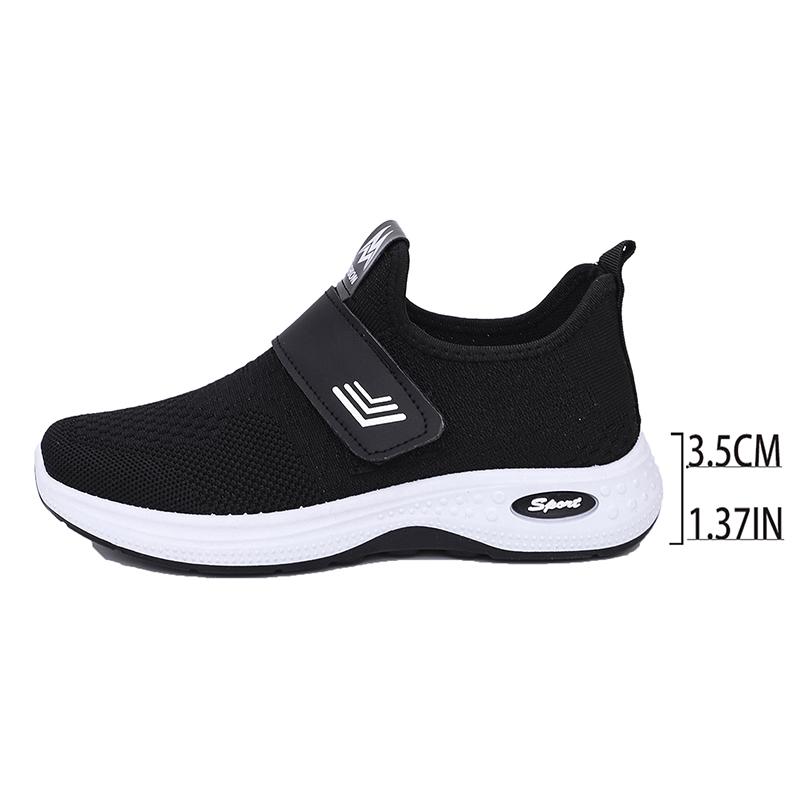 Fashion Womne's Spring Autumn Lightweight Running Sports Shoes Fashion Knit Mesh Casual Sneakers Woman Breathable Slip On Walking Shoes