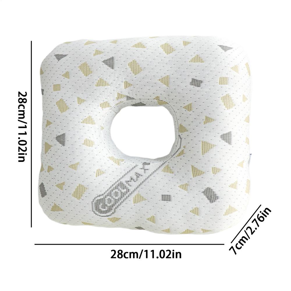 

Piercing Pillow Memory Foam Sleeping Support Cushion 11.02x11.02x2.76 Inches Earring Pillow For Airplane Car Workplace Gym Nap помаранчевий