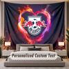 Custom Name Text Tapestry RB Leipzig FC Personalized Polyester Wall Tapestry For Bedroom And Room