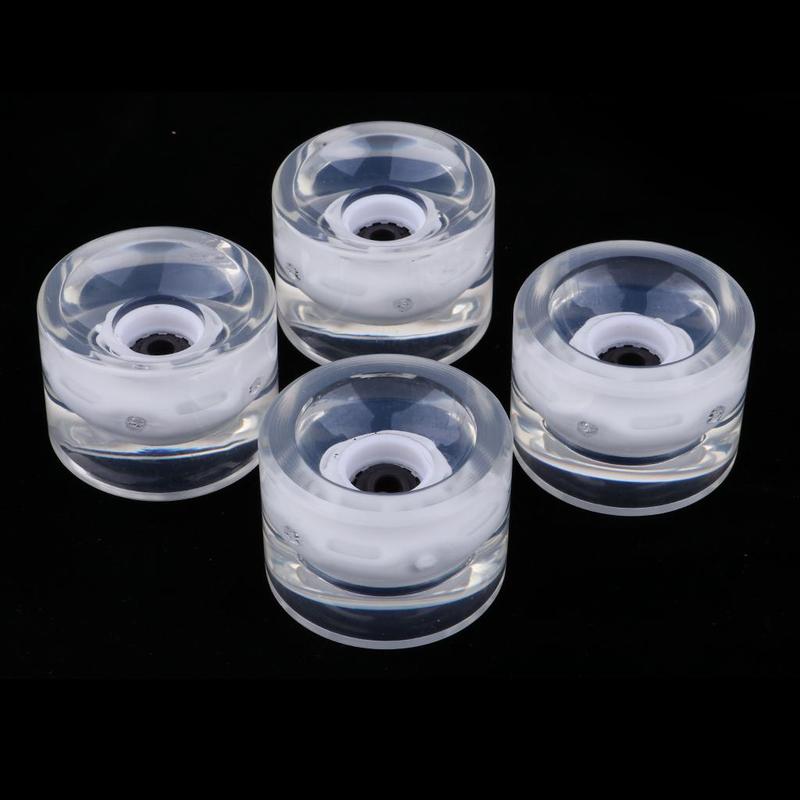 Substituição de Rodas de Longboard PU Rodas Cruiser Iluminadas 70mm Tamanho Grande para Downhill Mountain Riding e Street Sliding
