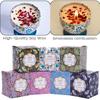 Goblet Design Scented Candle Box Vintage Flower Rose Lavender Candle Jar Soy Wax Fragrance Candles Wedding Birthday Gift Home De