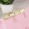 Gold Metal Dovetail Clip Ticket Collection Office Supplies Office Accessories Paper Clips Para Papel Paper Clip Binder Clips