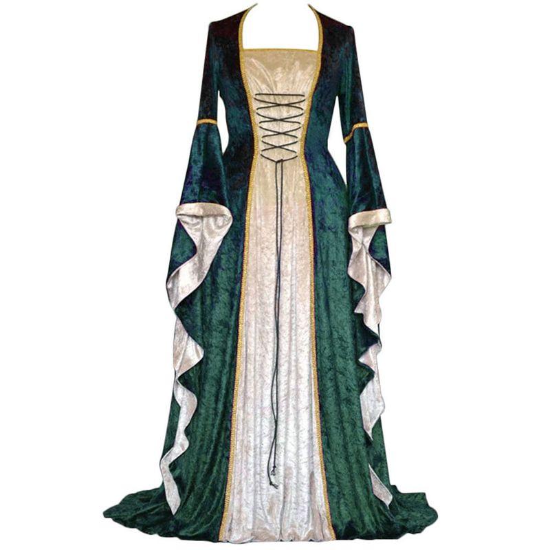 Amazon Bell-Sleeve Medieval European Dress