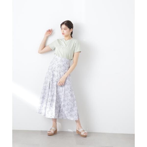 Jill by Jill Stuart Women's Line Flower Print Skirt, Red