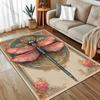 Multiple sizes Dragonfly Art Poster Design Carpet for Living Room Bedroom Sofa Home Decor Rus Non-slip Floor Mat Luxury Gift
