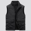 Autumn Winter Vest Men's Double-sided Velvet Outdoor Polar Fleece Vest Pocket Casual Waistcoat Work Jacket