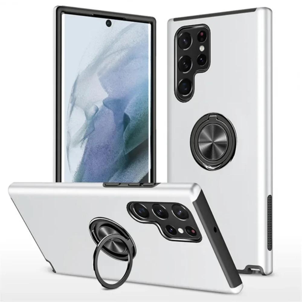 Premium Anti Theft Ring Stand TPU Bumper Shockproof Phone Case For Samsung Galaxy S26 S25 S24 Ultra S23 FE S22 S21 Plus Cover