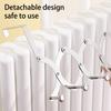 No Drilling Rack Radiator Hook Entryway Storage Rust Resistant Coat Hanger Towel Hanger Stainless Steel Material
