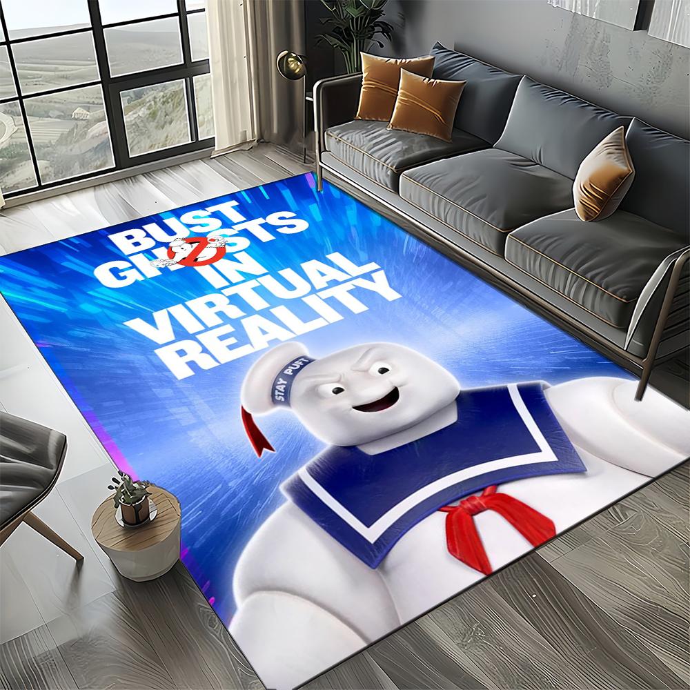3D G-Ghostbusters 27 Style New Horror Movie Cartoon Carpet Rug for Living Room Bedroom Home Sofa Decoration,Non-slip Floor Mat
