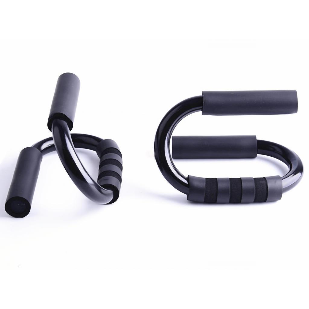 1Pair Push Up Bar S Shape Push Up Helper with Foam Handles for Home Gym Fitness Training Muscle Workout