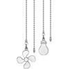 Upgrades Ceiling Fan Pull Chain Extender Pull Chain Replacement Home Improvement Hardware For Convenient Switching