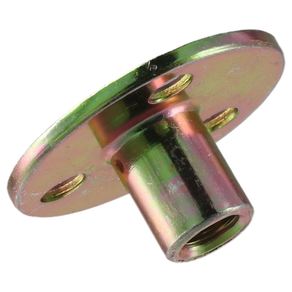 4 stk med skruer Monteringsplater Flatjern T-muttere for møbelben, sofa, skap