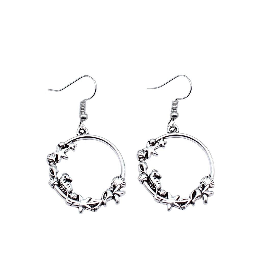 Bold Hot-Selling Marine Life Mermaid Drop Earrings Elegant Valentine's Gift for Formal Occasions