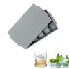 YFFSFDC Silicone Ice Cube Tray, 15-Piece Set, 3.5cm Square Ice Cubes, Easy Ice Removal, with Lid, Whiskey Stone Ice Cubes, Convenient and Versatile, P