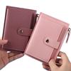Fashion Women Leather Wallets Female Purse Mini Hasp Solid Multi-Cards Holder Coin Short Wallets Slim Small Wallet Zipper Hasp