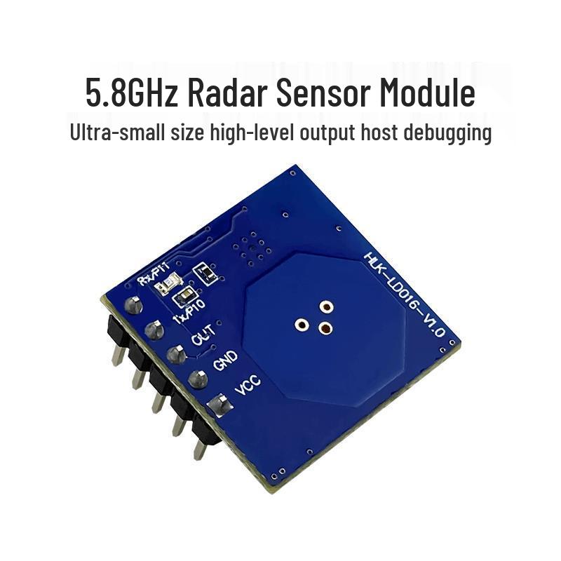 LD016 Smart Human Motion Sensor: 5.8G Radar Module with Adjustable Sensing Distance and Time