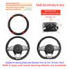 Car Steering Wheel Cover Breathable Anti Slip PU Leather Steering Covers Suitable 37-38.5cm Auto Decoration Carbon Fiber
