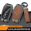 Neue Zinklegierung Leder Auto Schlüsselanhänger Hülle für Toyota CHR Hilux Fortuner Land Cruiser 200 Camry Corolla Crown RAV4 Highland