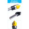 Woodworking Trimming Machine Use V Groove Router Bit Carbide Router Bit For Woodworking Long-lasting Sharpness