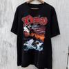 Vintage z lat 2000. Y2K DIO Holy Diver Czarny T-shirt Heavy Metal Rockowy Zespół Koszulka Unisex