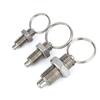 Factory Outlet M8/10/12/16/20mm Stainless Steel/ Carbon Steel Retractable Index Plungers Pull Ring Locating Pins With Lock Nuts