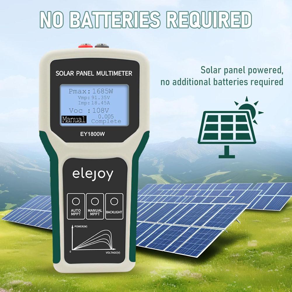 EL400B/EY800W/EY1600W/EY1800W Solar MPPT Photovoltaic Panel Tester Multimeter Smart MPPT Tools for Testing Solar PV Panel Data