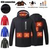 Luxurious Usb Electric Heated Coat With Hooded Jacket For Ultimate Winter Warmth