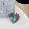 Vibrant Rhombus Heart Magnetic Phone Holder – Transparent, Adhesive, Portable, Perfect for Desktop Drama Viewing