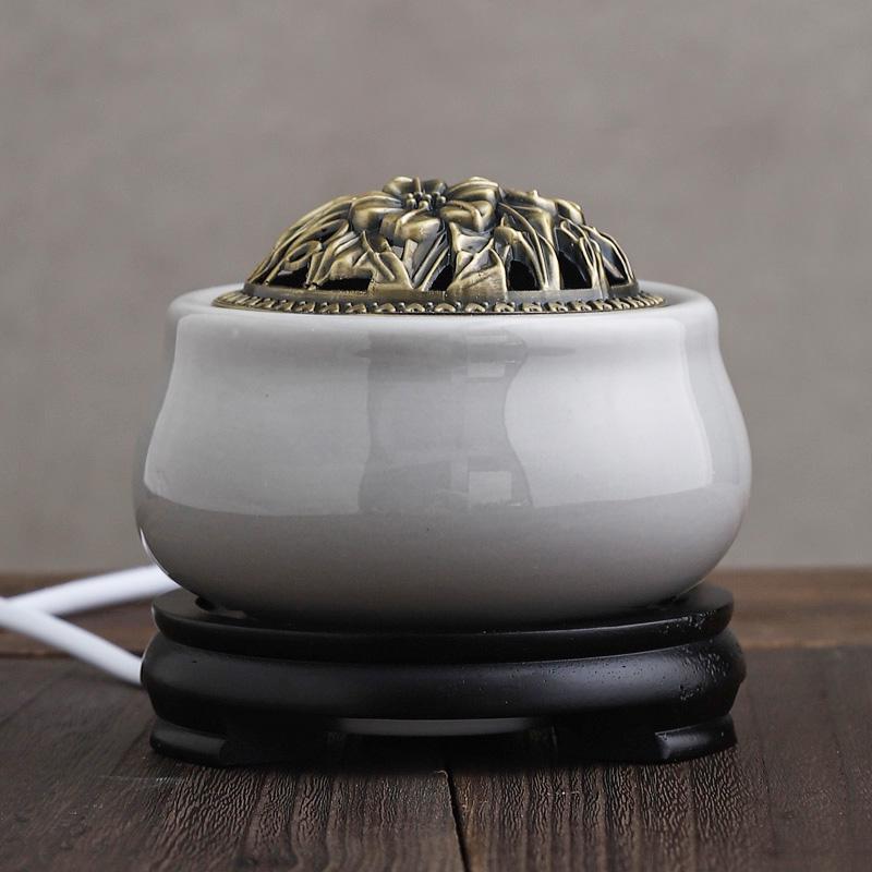 Adjustable Temperature Ceramic Incense Burner & Aroma Diffuser