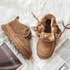 3272 Snow Boots Men's New Winter Thickened Outdoor Cotton Shoes Thick Soles Heightened Non-slip Martin Boots with Cotton