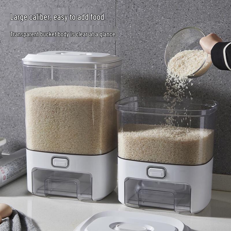 Zhishi Japanese Style Large Capacity Rice and Grain Dispenser