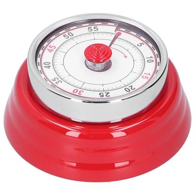 Mechanischer Küchentimer Kochuhr Lernuhr Rund Erinnerung Schüler Zeitmanager Rot