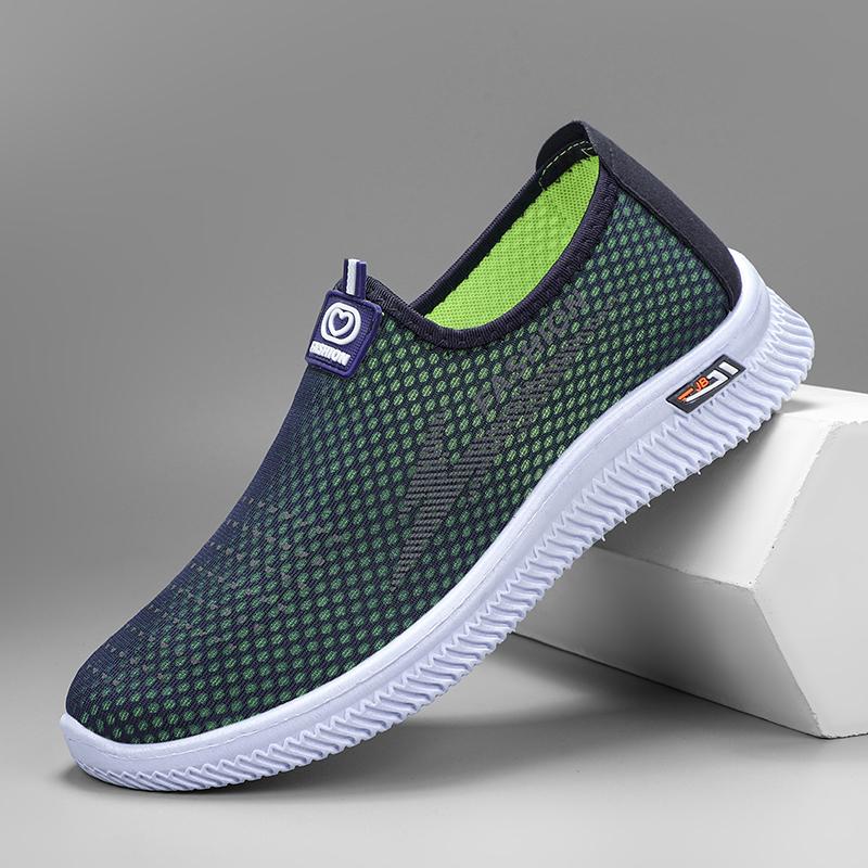 

Кроссовки мужские летние пляжные походные нескользящие туфли с дышащей спортивной сетчатой поверхностью для удобной прохладной повседневной обуви 2024 44