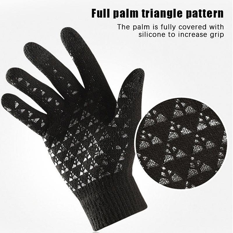 1 Pair Full Fingers Gloves Waterproof Cycling Outdoor Sports Running Motorcycle Ski Touch Screen Fleece For Men Women