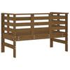 Vidaxl Garden Bench, Honey, 111.5X53X71 Cm, Solid Pine Wood
