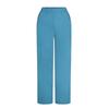 Women Straight Leg Mid Rise Trousers with Flat Front Design for Casual and Suitable for Daily Use